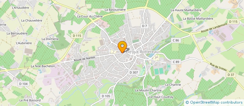 localisation de l'entreprise MADAME ISABELLE GAUTIER  LE LOROUX-BOTTEREAU