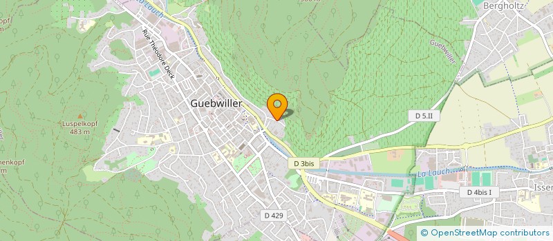 localisation de l'entreprise MADAME ISABELLE GAVA  GUEBWILLER