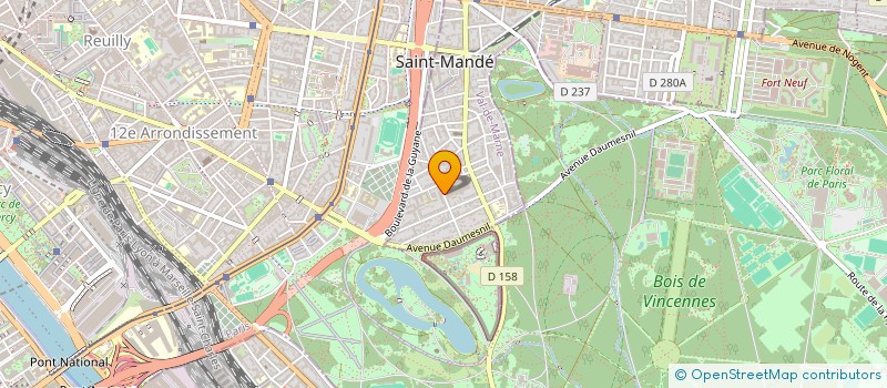 localisation de l'entreprise MADAME ISABELLE GENAT à SAINT-MANDE