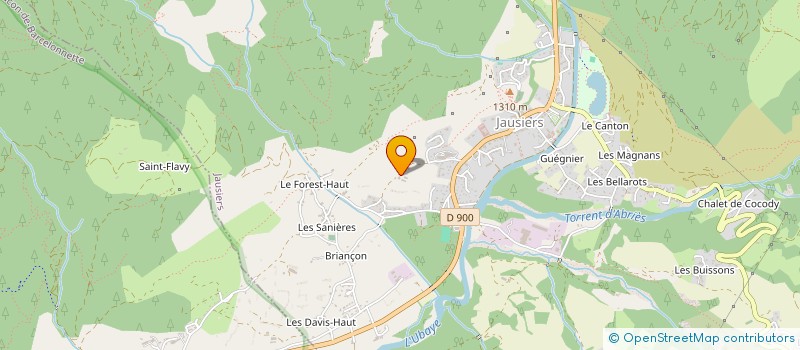 localisation de l'entreprise MADAME ISABELLE GENEVI MONTAGNIER à JAUSIERS