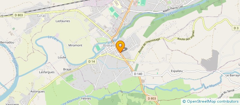 localisation de l'entreprise MADAME ISABELLE GENRIES  BIARS-SUR-CERE