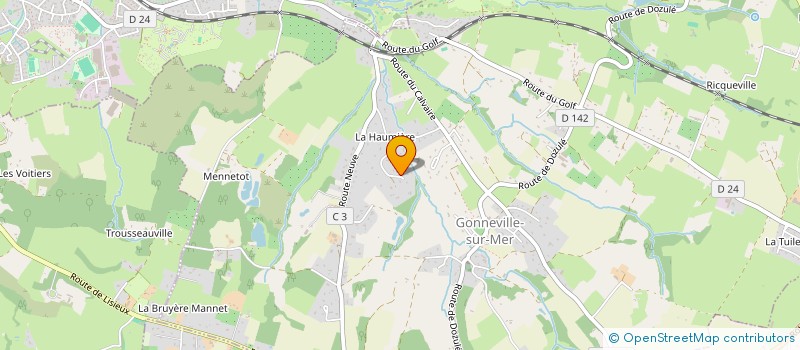 localisation de l'entreprise MADAME ISABELLE GEORGE  GONNEVILLE-SUR-MER