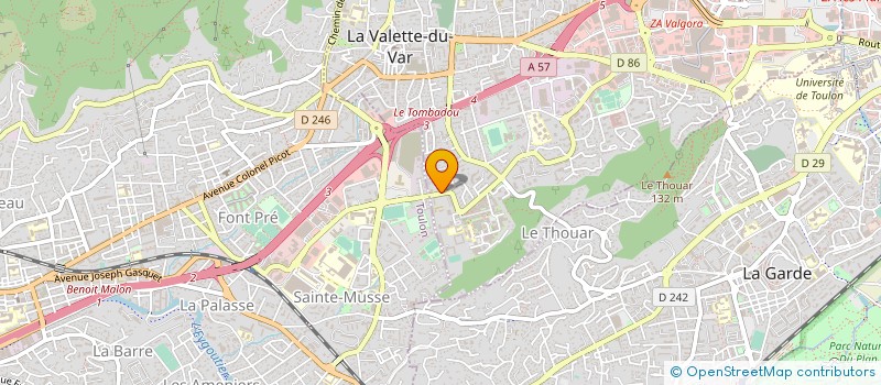 localisation de l'entreprise MADAME ISABELLE GEORGES à LA VALETTE-DU-VAR