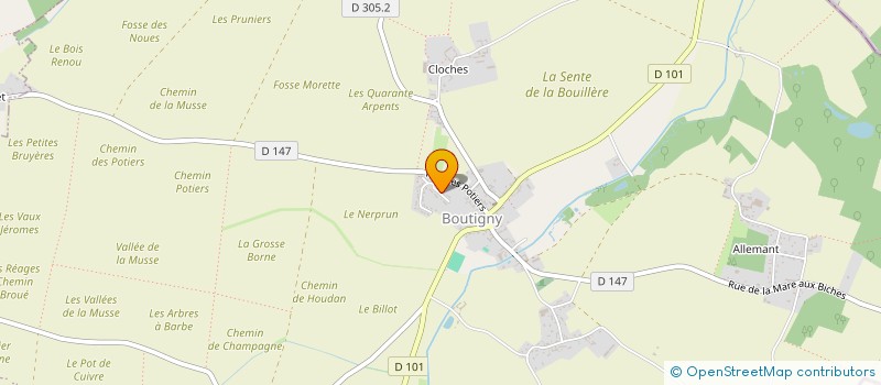 localisation de l'entreprise MADAME ISABELLE GERARD à BOUTIGNY-PROUAIS