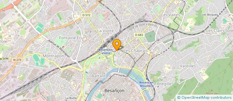 localisation de l'entreprise MADAME ISABELLE GERMAIN à BESANCON