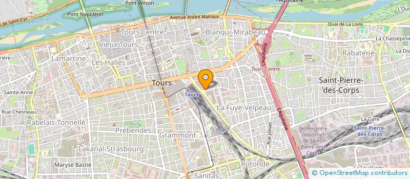 localisation de l'entreprise MADAME ISABELLE GERMAIN  TOURS