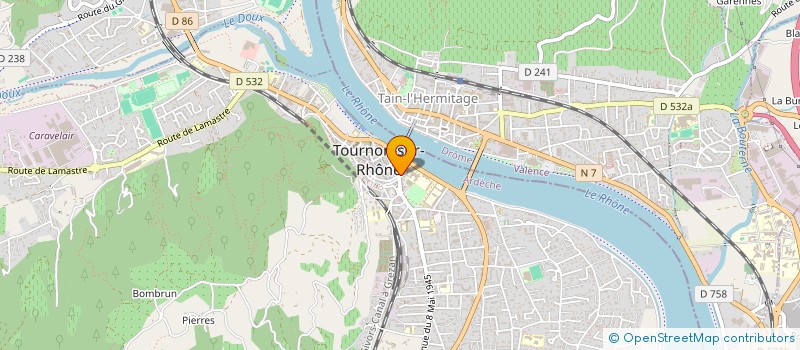 localisation de l'entreprise MADAME ISABELLE GERY à TOURNON-SUR-RHONE