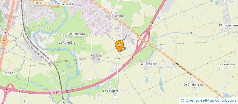 localisation de l'entreprise MADAME ISABELLE GIGAUD à LA ROCHE-SUR-YON
