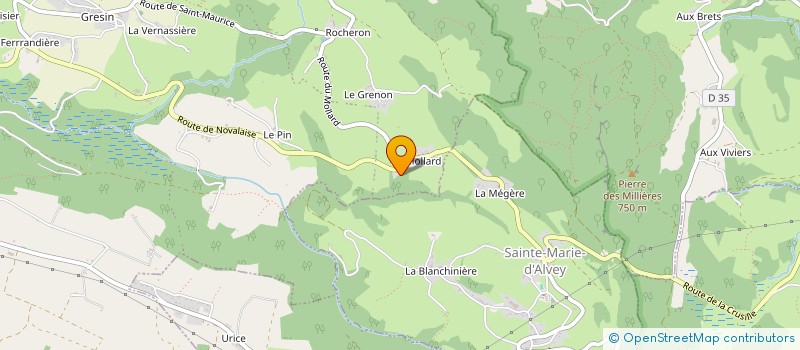 localisation de l'entreprise MADAME ISABELLE GILBERT à SAINT-GENIX-LES-VILLAGES
