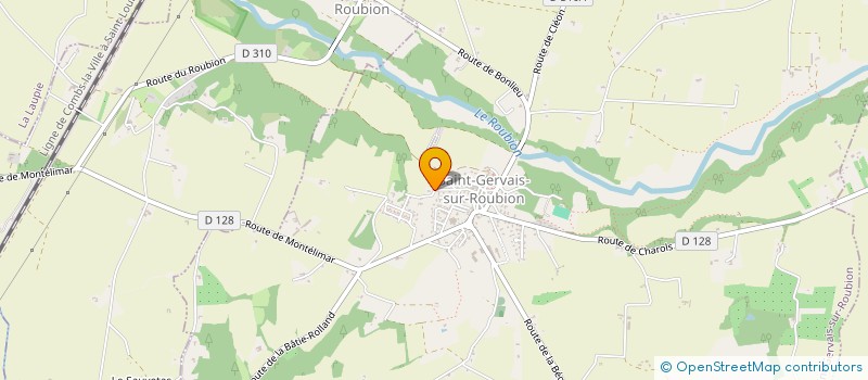 localisation de l'entreprise MADAME ISABELLE GILLES  SAINT-GERVAIS-SUR-ROUBION