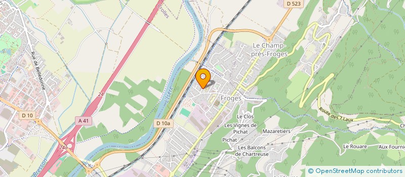 localisation de l'entreprise MADAME ISABELLE GILLES  FROGES