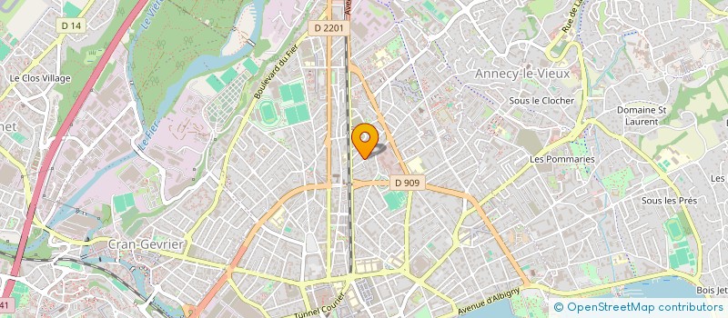 localisation de l'entreprise MADAME ISABELLE GILLY à ANNECY