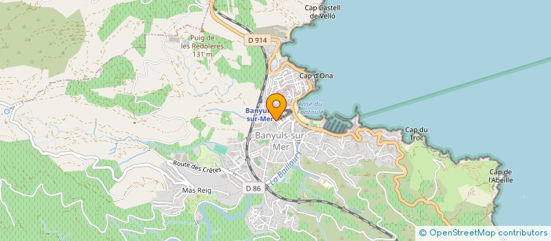 localisation de l'entreprise MADAME ISABELLE GIMENEZ  BANYULS-SUR-MER