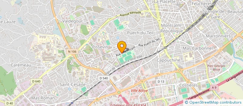 localisation de l'entreprise MADAME ISABELLE GINESTE  NIMES