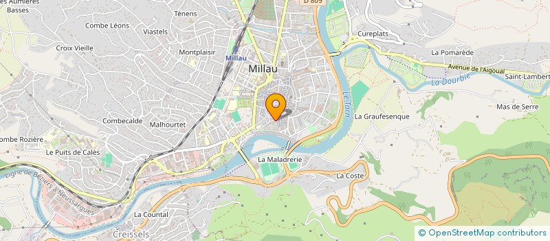 localisation de l'entreprise MADAME ISABELLE GINESTY à MILLAU