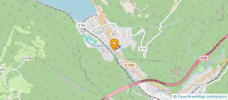 localisation de l'entreprise MADAME ISABELLE GIOANNI à NANTUA