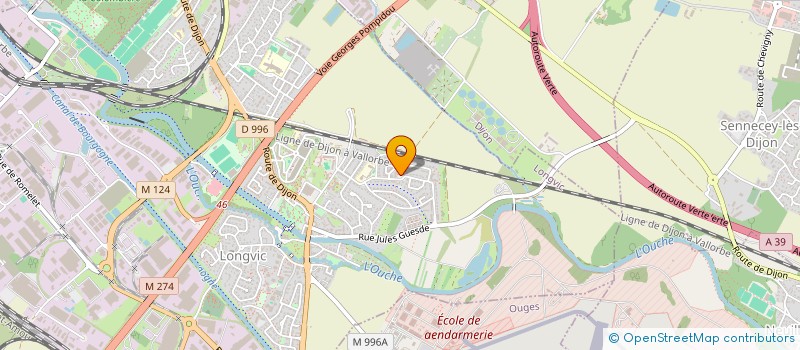 localisation de l'entreprise MADAME ISABELLE GIRARD  LONGVIC