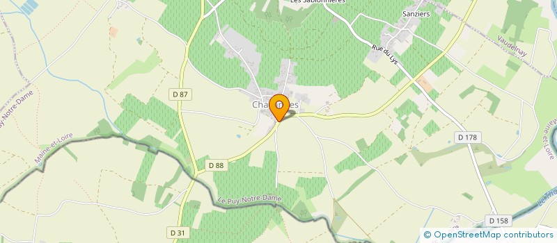 localisation de l'entreprise MADAME ISABELLE GIRARD  LE PUY-NOTRE-DAME