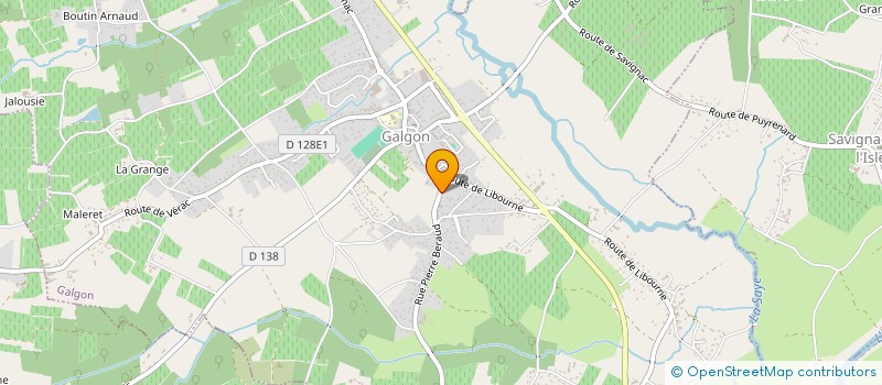 localisation de l'entreprise MADAME ISABELLE GIRARD  GALGON