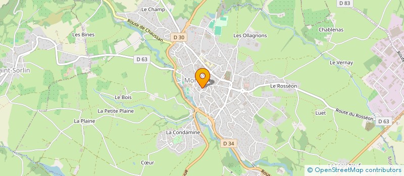 localisation de l'entreprise MADAME ISABELLE GIRAUD  MORNANT