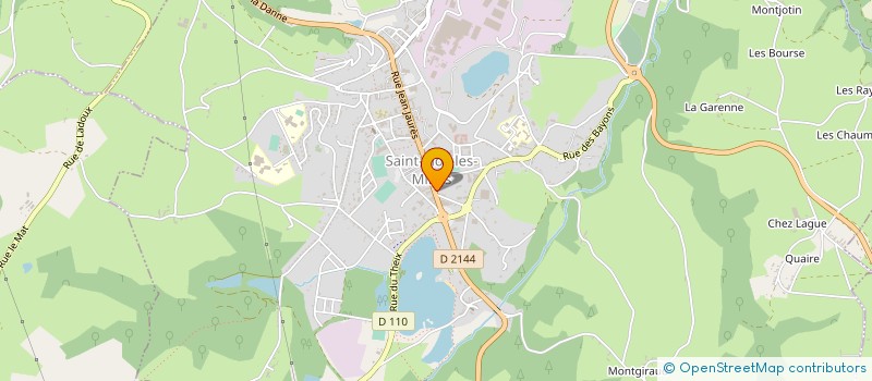 localisation de l'entreprise MADAME ISABELLE GIRAUDET  SAINT-ELOY-LES-MINES