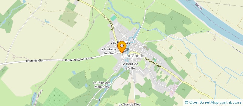 localisation de l'entreprise MADAME ISABELLE GITTON à SAINT-GONDON