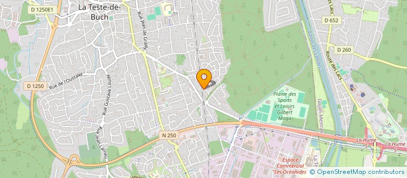 localisation de l'entreprise MADAME ISABELLE GLAIS à LA TESTE-DE-BUCH