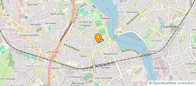 localisation de l'entreprise MADAME ISABELLE GLAZMAN  LORIENT