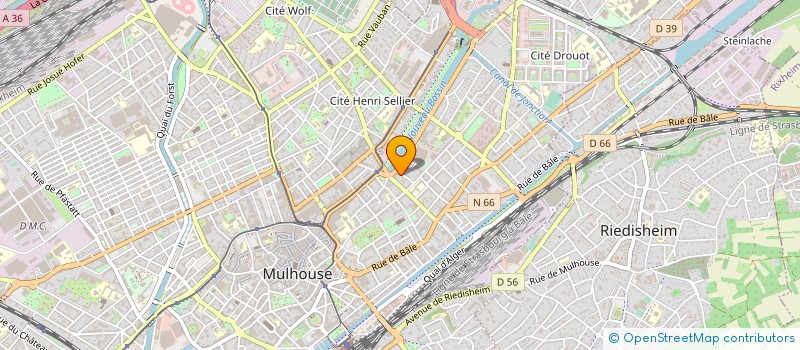 localisation de l'entreprise MADAME ISABELLE GLORIFET  MULHOUSE