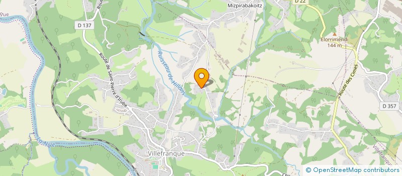 localisation de l'entreprise MADAME ISABELLE GLOTAIN  VILLEFRANQUE