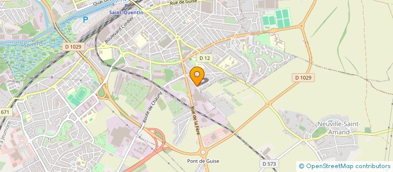 localisation de l'entreprise MADAME ISABELLE GOBERT à SAINT-QUENTIN