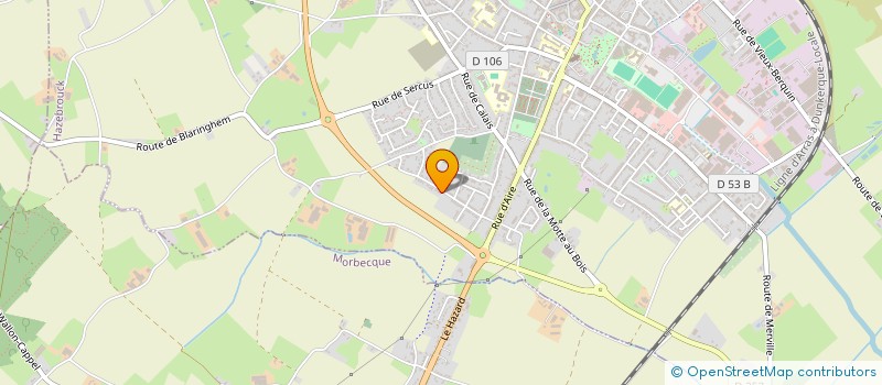 localisation de l'entreprise MADAME ISABELLE GODDEFROY  HAZEBROUCK