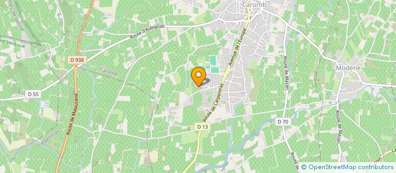 localisation de l'entreprise MADAME ISABELLE GOMEZ  CAROMB