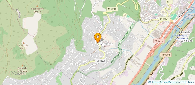 localisation de l'entreprise MADAME ISABELLE GOMEZ  GATTIERES