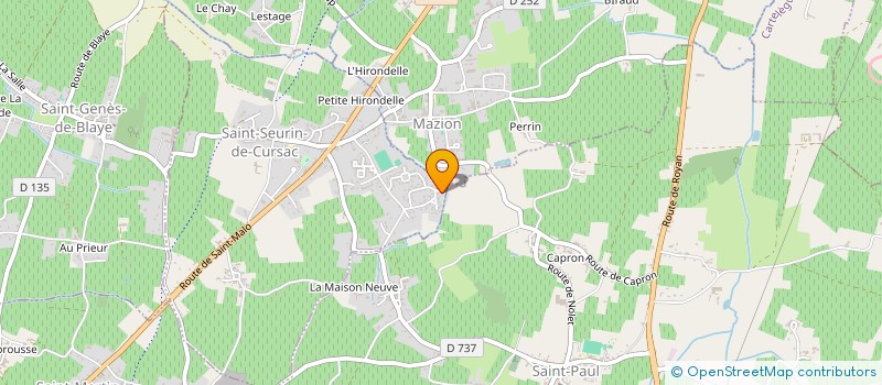 localisation de l'entreprise MADAME ISABELLE GONCALVES  SAINT-SEURIN-DE-CURSAC