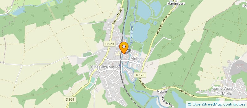 localisation de l'entreprise MADAME ISABELLE GONCALVES MOURA  CIRES-LES-MELLO