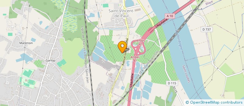 localisation de l'entreprise MADAME ISABELLE GONTHIER  CUBZAC-LES-PONTS