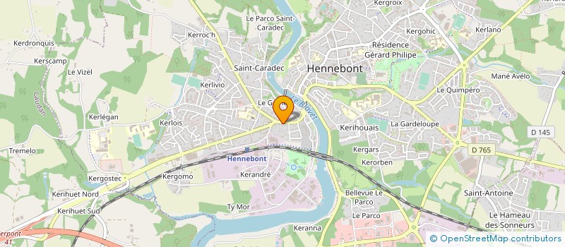 localisation de l'entreprise MADAME ISABELLE GORIN  HENNEBONT