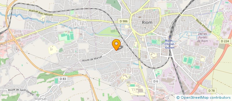 localisation de l'entreprise MADAME ISABELLE GOUBAUD  RIOM