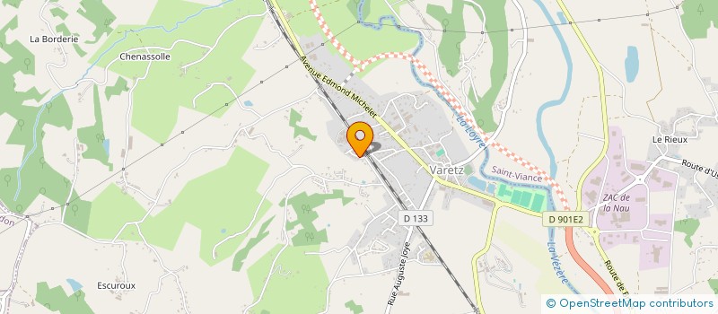 localisation de l'entreprise MADAME ISABELLE GOUBELLE  VARETZ