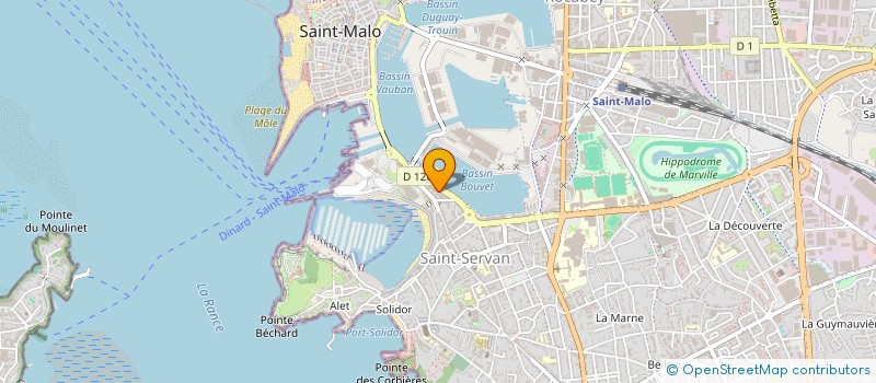 localisation de l'entreprise MADAME ISABELLE GOUEZ  SAINT-MALO