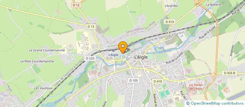 localisation de l'entreprise MADAME ISABELLE GOUIN  L'AIGLE