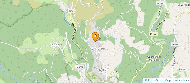 localisation de l'entreprise MADAME ISABELLE GOUNON  CHASSIERS