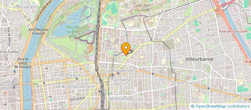 localisation de l'entreprise MADAME ISABELLE GOUTTEVIN  VILLEURBANNE