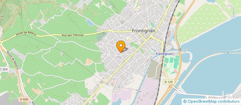 localisation de l'entreprise MADAME ISABELLE GRANDJEAN  FRONTIGNAN