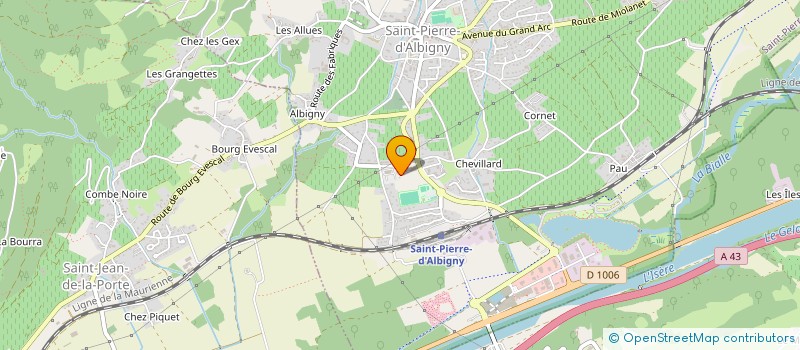 localisation de l'entreprise MADAME ISABELLE GRANGE  SAINT-PIERRE-D'ALBIGNY