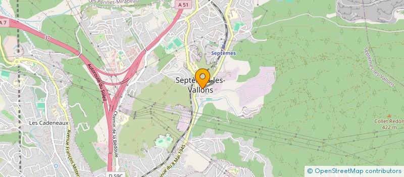 localisation de l'entreprise MADAME ISABELLE GRANGIER à SEPTEMES-LES-VALLONS