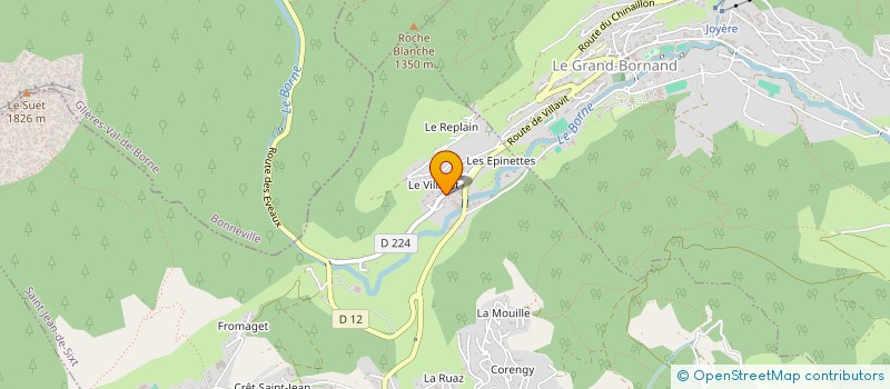 localisation de l'entreprise MADAME ISABELLE GRAS  SAINT-JEAN-DE-SIXT