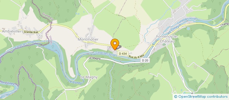 localisation de l'entreprise MADAME ISABELLE GRASSLER  FONTENOY-LE-CHATEAU