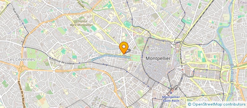 localisation de l'entreprise MADAME ISABELLE GRAVIL à MONTPELLIER